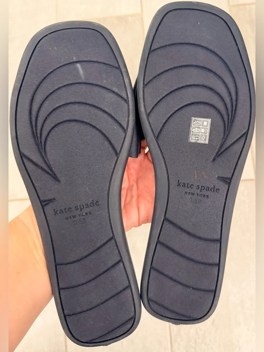 Kate Spade Bikini Bow Slide Blazer Blue Size 9.5
